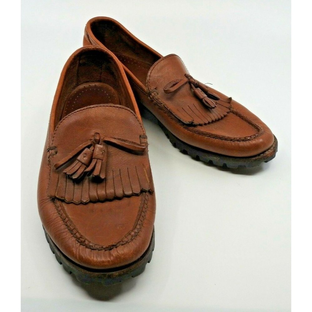 COLE HAAN Loafers  Size 10 M Brown Pinch Tassel